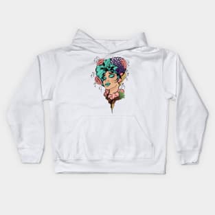 Floral woman Kids Hoodie